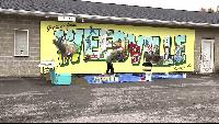 Community mural in Weedville highlights local wildlife, outdoor recreation