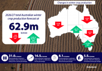Australia’s winter crop harvest forecast ‘large but lower’