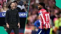 Diego Simeone reacts as Lookman ends goal drought against Manchester United