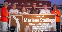Record still stands: Marlene Stollings' sign installed recognizing her as Ohio's all-time scorer in basketball