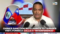 China’s Sanction Note Points to Taiwan’s Visit; Fonseca Calls it “Interference” 