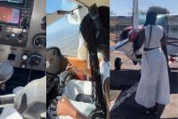 WATCH: Zambian pilot flies to Limpopo just for lunch and a swim, Mzansi reacts