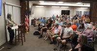 Bigfoot fans pack room at Stanislaus National Forest headquarters