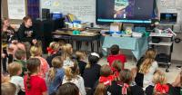 CG Johnson students engage with ranger in South Africa