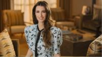 Princess Rajwa Al Hussein stuns in an elegant navy look during latest appearance