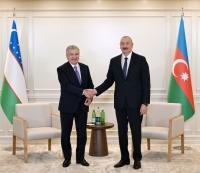 President Ilham Aliyev met with President of Uzbekistan [PHOTOS/VIDEO]