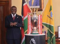 Sakaja welcomes EPL trophy to City Hall as Nairobi steps up efforts to become sporting powerhouse