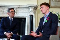 Archie Goodburn meets with Prime Minister Andy Burnham as Government promises more brain tumour support