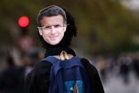French student protests 'exploited' by political forces: Macron