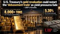 U.S. Treasury’s gold revaluation could restart the ‘debasement trade’ as yield pressures fade – UBP’s Kinsella