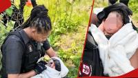South African police rescue newborn baby found in bush after 20 hours