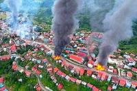 Myanmar ruling military accuses PDF fighters of Chin state razing