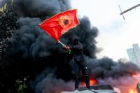 Government buildings torched in violent Albanian protests