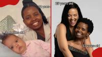 South African single mum shares stunning 25-year transformation photos with daughter