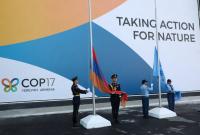 Armenia, UN flags raised in Yerevan ahead of COP17 Biodiversity Conference