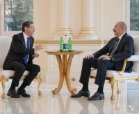 Newsmax Israeli President Herzog Meets Azerbaijan's Aliyevin Baku, Notes Close Ties