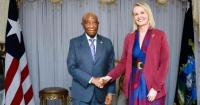 Boakai Receives New U.S. Chargé d'Affaires