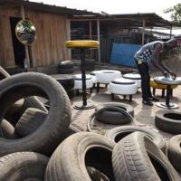 From road to feet: How old tyres become sandals, shoes, furniture