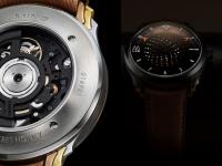 New limited-edition titanium watch builds its dial from three spinning sapphire disks