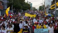 Thousands protest across Colombia against new right-wing pre...