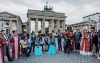 Kazakh traditional melodies resonate at Berlin’s Brandenburg Gate