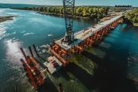 PHOTO // Cosăuți temporary bridge linking Moldova and Ukraine expected to open by late 2026