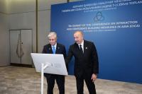 Presidents of Azerbaijan and Kazakhstan met in Baku and inaugurated Trans-Caspian Fiber-Optic Cable Line [PHOTOS]