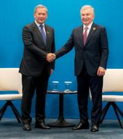 Prime Minister Hun Manet Meets with Uzbek President in Azerb...