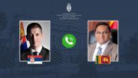 Đurić Holds Talks with Sri Lankan Foreign Minister