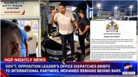Gov’t, Opposition Leader’s Office Dispatches Briefs To International Partners, Mohamed Remains Behind Bar