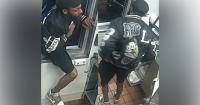 Watch: Fast food robbery suspect climbs through drive-thru window