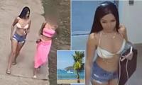Young bikini-clad woman wanted by police after elderly American man was murdered in Costa Rica