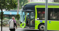 3 taken to hospital after 3-bus accident in Yishun