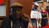 Nairobi well-wisher gifts 65-year-old painter carrying placard by roadside KSh 50k