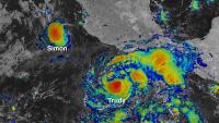 Hurricane Trudy drenching Mexico; Guam braces for another typhoon