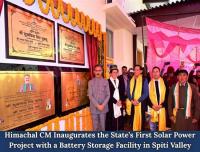 Himachal CM Inaugurates State’s First BESS-Integrated Solar Power Project in Spiti Valley