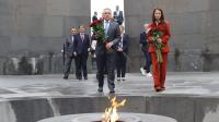 OSCE Chair-in-Office Ignazio Cassis visits Armenian Genocide Memorial
