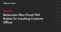 Belarusian Man Fined 900 Rubles for Insulting Customs Officer