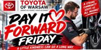 Toyota of Warsaw Is Paying It Forward On Fridays