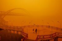Haze turns Indonesian city’s skies orange