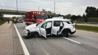 Rollover crash temporarily shuts down westbound section of Indiana Toll Road