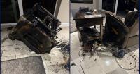 Photos: Lithium-ion battery catches fire, burns chair in Florida condo, officials say