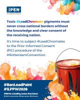 IPEN Participating Organizations Promote an End to Lead Paint Globally for 2026 International Lead Poisoning Prevention Week