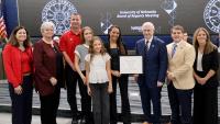 Hix earns Kudos Award for advancing university's research enterprise