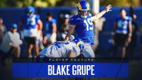 Blake Grupe: 'Everything that's happened in my career has led me to where I'm at right here today with this team'