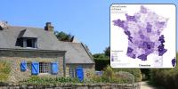 Interactive map: Number of second homes in each French department