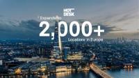 Hotdesk.com Expands to 2,000+ Locations Across Europe, Led by the UK, Spain, France, Germany and Italy