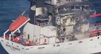 Romania resumes search for seven missing sailors from drone-hit ship