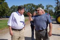 On the campaign trail, JB Pritzker courts farmers like he's running for president