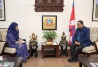Non-Resident envoy of Brunei pays courtesy call on Minister Khanal